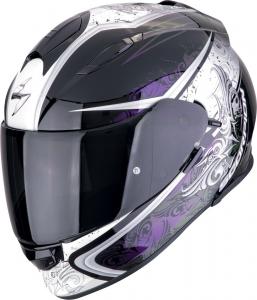 Шлем Scorpion EXO-491 Run, White/Black/Purple