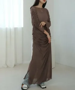 Платье из тюля со сборками