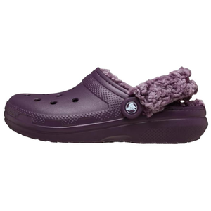 Crocs Классические кожаные клоги для женщин в фиолетовом цвете