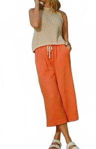 Джинсы Gauze Culottes In Blaze Orange Sundry, оранжевый