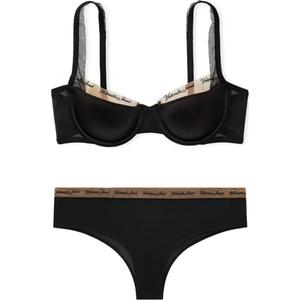 Комплект нижнего белья женский черный Victoria's Secret, Комплект (Черный)