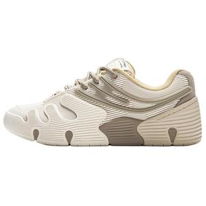 LiNing Амортизирующие износостойкие низкие скейтерские кроссовки unisex white