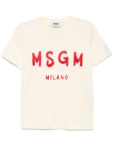Футболка с логотипом MSGM, белый