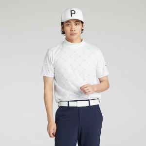 Мужская рубашка для гольфа SB Argyle AOP с воротником-стойкой и коротким рукавом