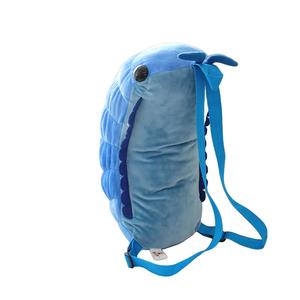 Плюшевая мини-рюкзак кукла в виде арбузного червяка Fox fairy, синий