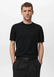 Футболка Mango Basic T-shirt, Black