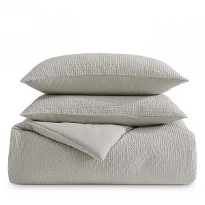 Vera Wang Комплект из 3 пододеяльников с текстурированной отделкой, размер King, серый