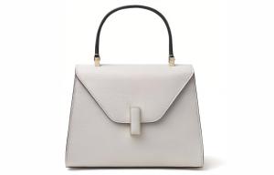 Valextra Сумка через плечо мини кроссбоди женская из телячьей кожи серо-белая