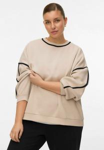 Толстовка Vero Moda Curve VMCSHIRLE, Pumice Stone/Tan