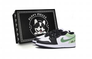 Jordan Детские баскетбольные кроссовки Air 1 LOW Top, зеленые, для подростков