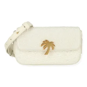 Женская золотая сумка через плечо Palm Angels