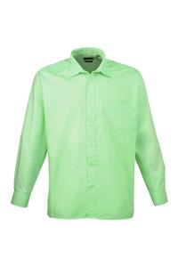 Простая рабочая рубашка из поплина с длинными рукавами Premier, синий