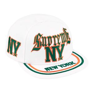 Supreme Нью-Йоркская шестипанельная кепка, White
