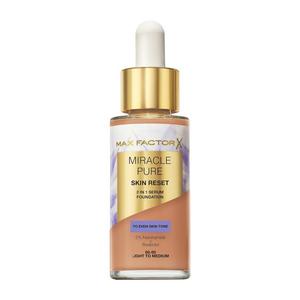 Miracle Pure Skin Reset 2 в 1 тональная основа с сывороткой Max Factor, цвет 60-80 light to medium, 30 мл