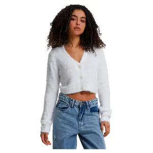 Кардиган Urban Classics Cropped Feather, белый