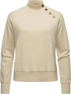 Толстовка Ragwear "Majjorka Solid", женская рубашка с длинными рукавами, ребристыми манжетами и декоративными пуговицами, цвет Ecru