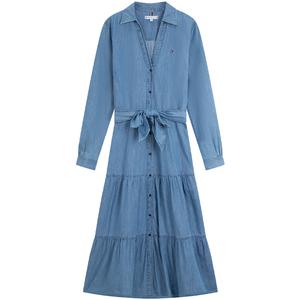 Женское платье с длинными рукавами Tommy Hilfiger, синий