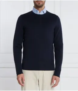 Шерстяной свитер regular fit Calvin Klein, темно-синий