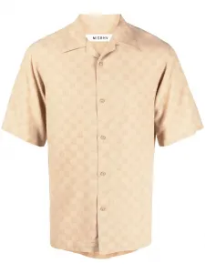 Рубашка с короткими рукавами и монограммой MISBHV, нейтральный