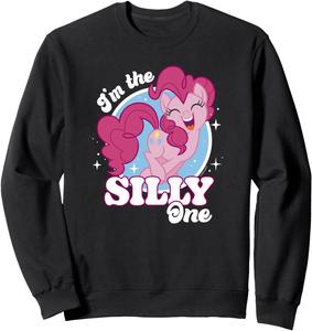 Толстовка с постером My Little Pony Pinkie Pie I'm The Silly One, черная