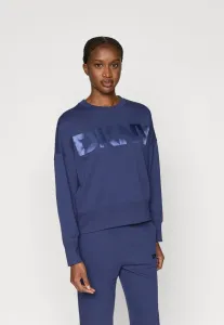 Толстовка с рукавами-блузонами и крупным логотипом. Dkny, Peacoat