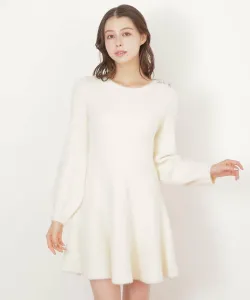 Платье мини-вязаное с ворсом Jill By Jill Stuart, цвет Ecru