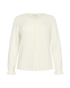 KAFFE CURVE Кардиган 'KCcirsten' вязаный в цвете Off White