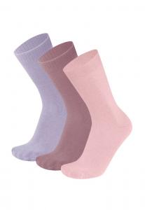 Носки Normani MIT KOMFORTBUND 3 PACK, Rosa Mauve Lavendel/Light Pink