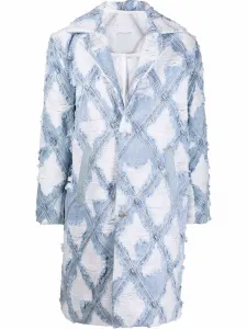 Джинсовое пальто в технике пэчворк Diesel, синий