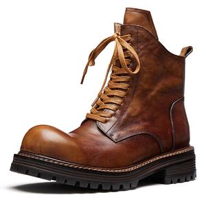 Мужские ботинки Crew Martin, цвет кофе Fabrication, Coffee Fur-Lined (Fleece-Lined)