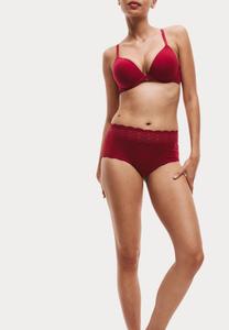 Бюстгальтер Marks & Spencer 3PK PLUNGE, Dark Cranberry/Dark Red