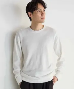 Вязаный свитер с круглым вырезом для торгового центра Union Station, цвет Off White