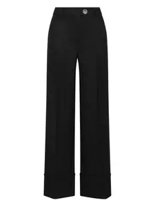 Брюки с застежкой на пуговицах и манжетами Maliparmi, черный