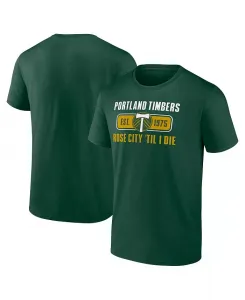 Мужская зеленая футболка Portland Timbers Blindside Fanatics
