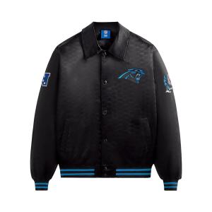 Kith For The NFL: атласный бомбер Panthers, черный