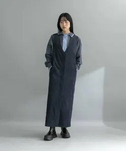 Эксклюзивная вельветовое платье-свитер с перекрестными лямками Kbf, цвет Navy