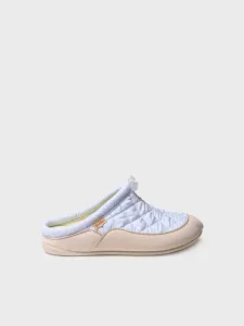 Женские тапочки из стеганой ткани однотонных тонов Toni Pons, белый