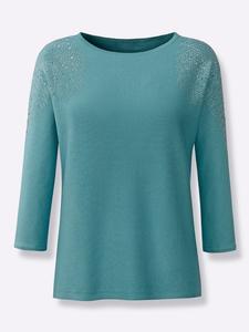 Creation L Свитер с рукавами 3/4 цвета океана