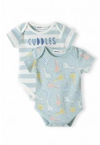 Боди 2 PACK MINOTI, цвет green white