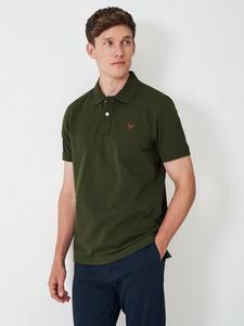 Хлопковая поло Crew Clothing, Dark Green