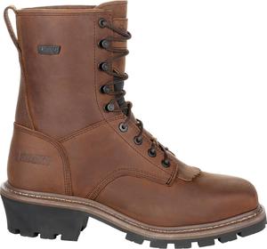 Мужские ботинки ROCKY с квадратным носком, композитным подноском и водонепроницаемые, темно-коричневый