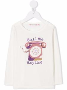 Bonpoint топ с вышивкой, белый