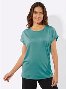 Рубашка с круглым вырезом в цвете океан Sieh an!