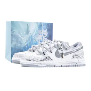 Серые мужские низкие кеды для скейтбординга big gray trajectory, устойчивые к истиранию, дышащие, светло-серые Nike, светло-серый