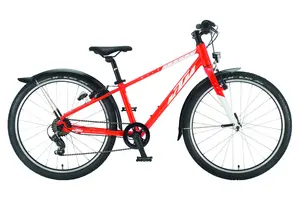 Детский велосипед KTM Wild Cross Street 24 - 24 дюймов - Diamant - 2023, цвет Orange|fire orange (white)