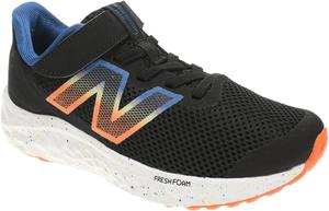 Кроссовки для бега New Balance Girls' Fresh Foam Arishi V4, черный/синий/оранжевый
