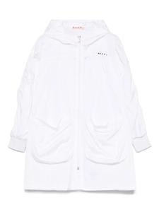 Куртка с вышитым логотипом Marni Kids, белый
