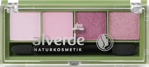 Тени для век alverde NATURKOSMETIK Lidschatten Palette Quattro 98 Lavender Dream, 4,4 g