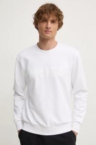 Хлопковая толстовка Boss, белый