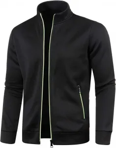 Мужской кардиган с длинными рукавами и застежкой-молнией